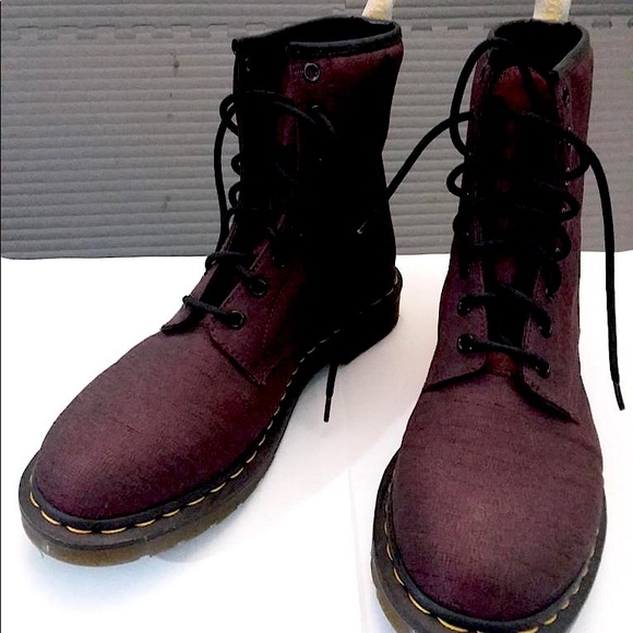New Dr Martens Vegan Castel Cherry Boot 